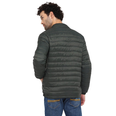 Red Chief Olive Solid Jacket for Men 8310165 124