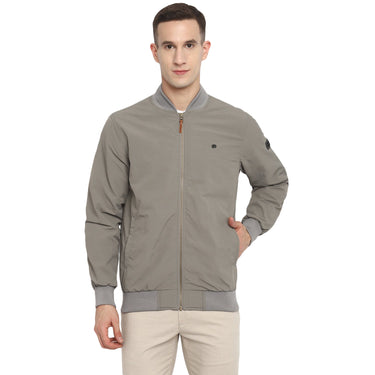 Red Chief Light Gray Solid Jacket for Men 8310168 012