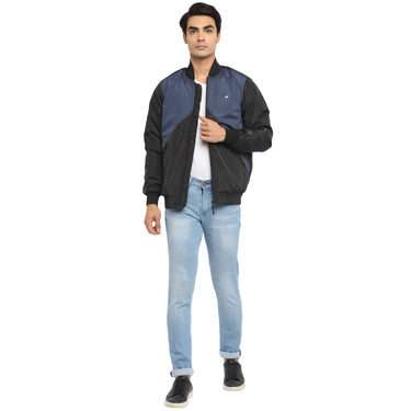 Red Chief Black/Blue Solid Jacket for Men 8310169 069