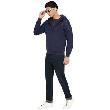 Red Chief Navy Solid Sweatshirt for Men 8310171 156