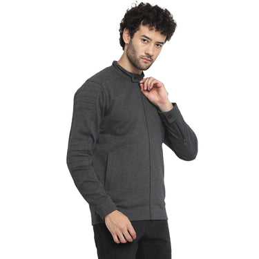 Red Chief Dark Gray Texture Sweatshirt for Men 8310183 993