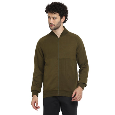 Red Chief Olive Texture Sweatshirt for Men 8310184 124