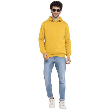 Red Chief Mustard Solid Sweatshirt for Men 8310187 426