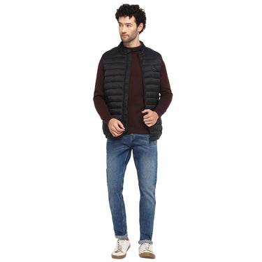Red Chief Black Solid Jacket for Men 8310189 001
