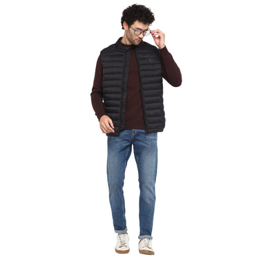 Red Chief Black Solid Jacket for Men 8310189 001