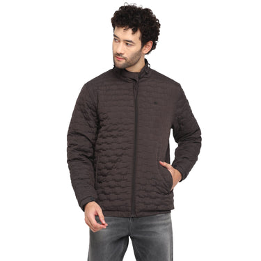 Red Chief Dark Brown Solid Jacket for Men 8310190 G00159