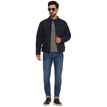Red Chief Navy Texture Jacket for Men 8310194 156