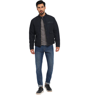 Red Chief Navy Texture Jacket for Men 8310194 156