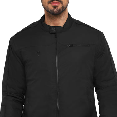 Red Chief Black Texture Jacket for Men 8310195 001