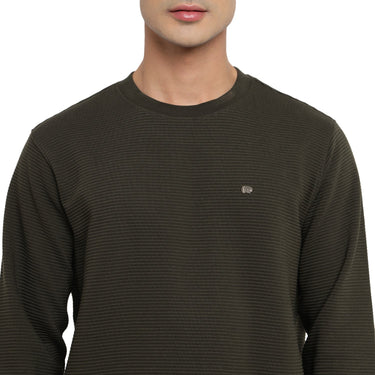 Red Chief Olive Sweatshirt for Men 8310220 124