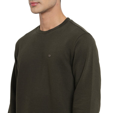 Red Chief Olive Sweatshirt for Men 8310220 124