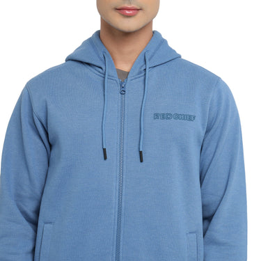 Red Chief Blue Melange Sweatshirt for Men 8310221 FG22