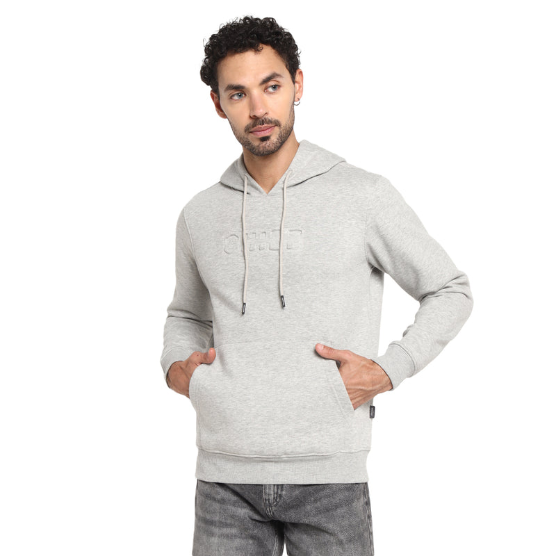 RED CHIEF Gray Cotton Poly Sweat Shirt for Men 8310233 C005