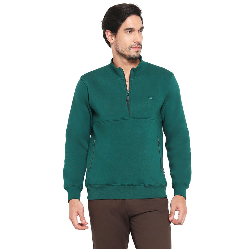 RED CHIEF Dark Green Cotton Poly Sweat Shirt for Men 8310237 140