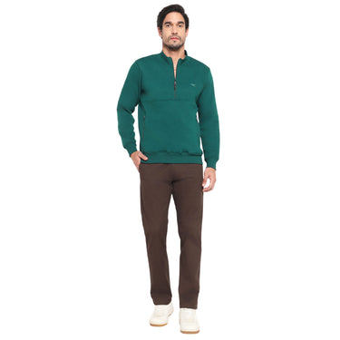RED CHIEF Dark Green Cotton Poly Sweat Shirt for Men 8310237 140