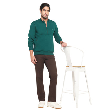 RED CHIEF Dark Green Cotton Poly Sweat Shirt for Men 8310237 140