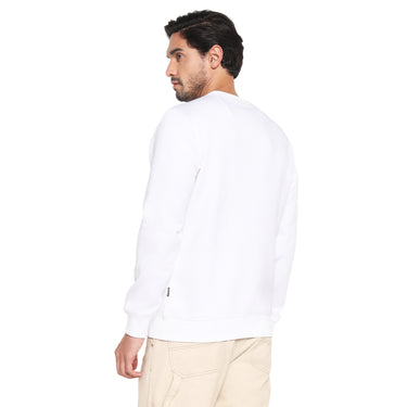 RED CHIEF White Cotton Poly Sweat Shirt for Men 8310238 057