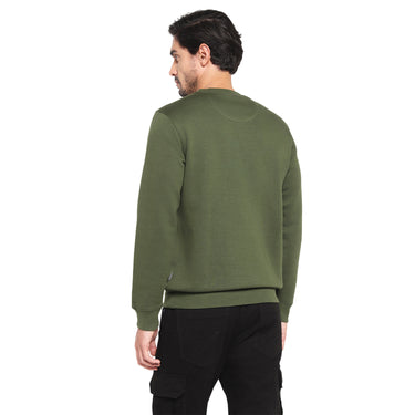 RED CHIEF Olive Cotton Poly Sweat Shirt for Men 8310239 124