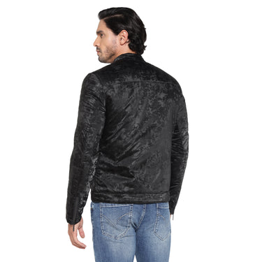 RED CHIEF Black Poly Nylon Jacket for Men 8310242 001