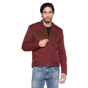 RED CHIEF Wine Polyester Jacket for Men 8310243 G0098