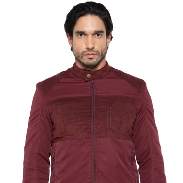 RED CHIEF Wine Polyester Jacket for Men 8310243 G0098