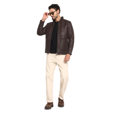RED CHIEF Maroon Poly Nylon Jacket for Men 8310245 376