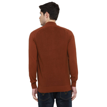 Red Chief Brown Solid Sweater for Men 8410204 003