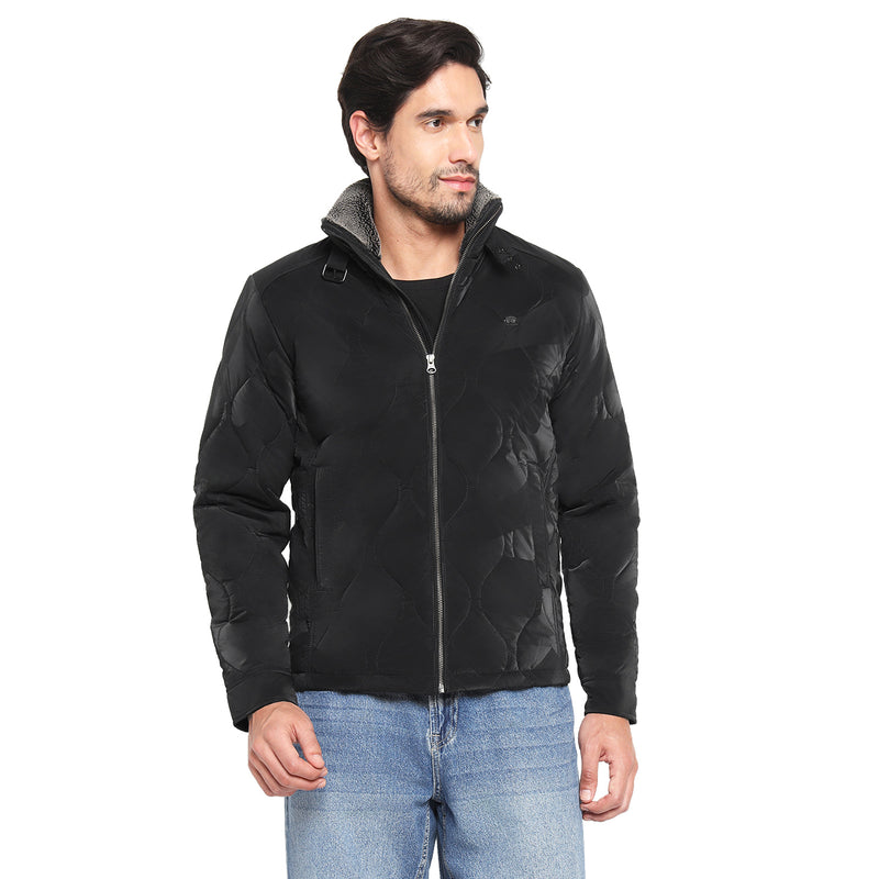 RED CHIEF Black Poly Nylon Jacket for Men 8310246 001