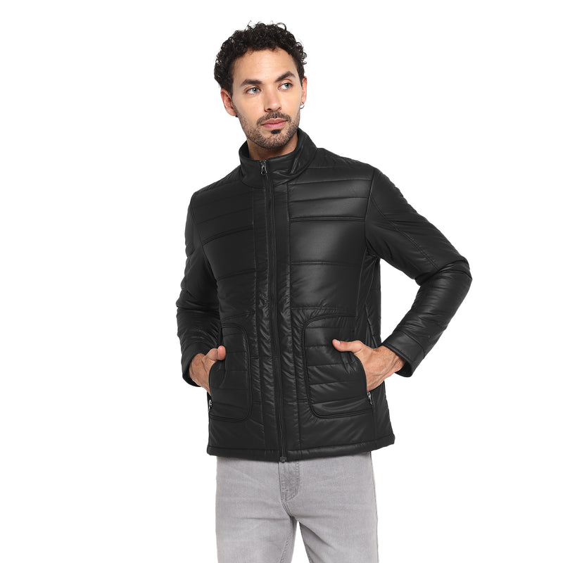 RED CHIEF Black Poly Nylon Jacket for Men 8310245 001