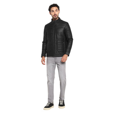 RED CHIEF Black Poly Nylon Jacket for Men 8310245 001