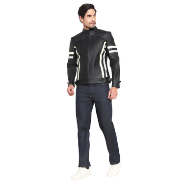 RED CHIEF Black Polyurethane Jacket for Men 8310258 001