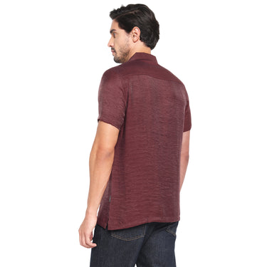 RED CHIEF Mehroon Viscose Nylon Casual Shirt for Men O-8120058 203