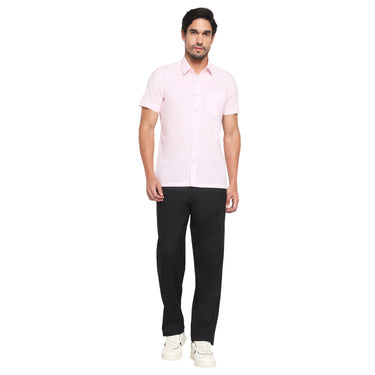 RED CHIEF Light Pink Cotton Casual Shirt for Men O-8120060 G00244