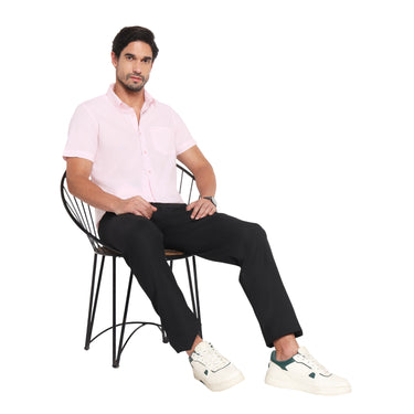 RED CHIEF Light Pink Cotton Casual Shirt for Men O-8120060 G00244
