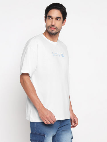 RED CHIEF White Cotton Poly T-Shirt for Men O-8220079 057
