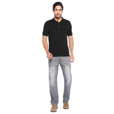 RED CHIEF Gray Cotton Poly Lycra Jeans for Men 8560513 005