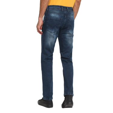 RED CHIEF Blue Cotton Lycra Jeans for Men O-8560187 002
