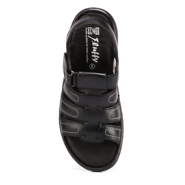 Red Chief Black Sandal for Men RC1086 001