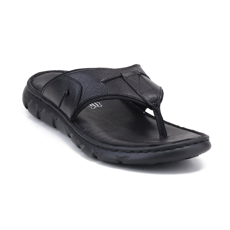 RED CHIEF Black Leather Formal Shoes for Men RC4082 001