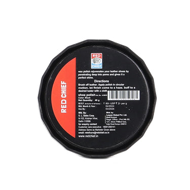 Red Chief Black Shoe Polish for Men A10015 001