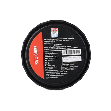 RED CHIEF Black Wax Polish for Men A10016 001