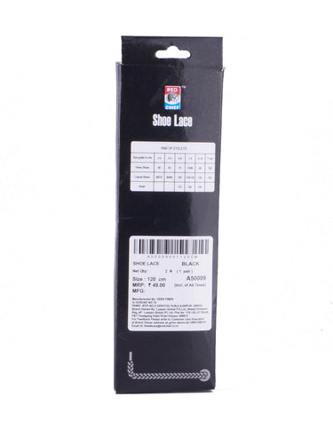 Red Chief Black Shoe Lace for Men A50009 001