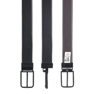 Red Chief Black/Brown Belt for Men A80406 117