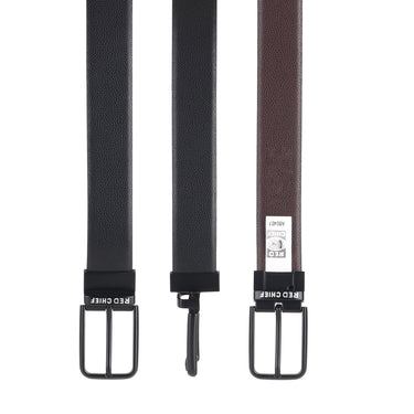 Red Chief Black/Brown Belt for Men A80407 117