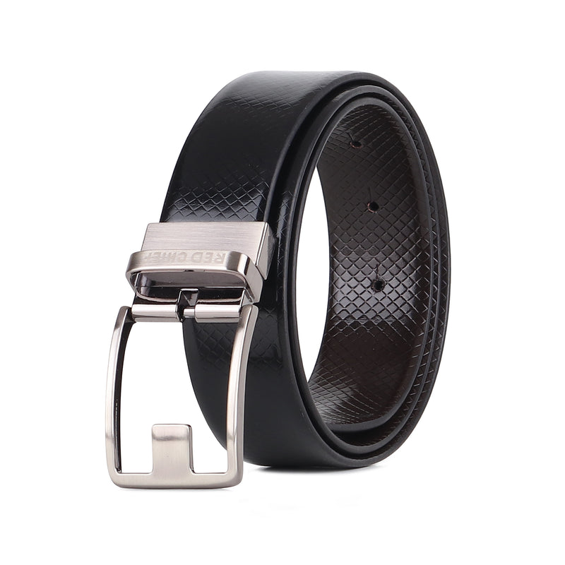 RED CHIEF Black Leather Belt for Men A80409 117