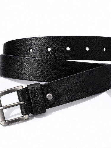 Red Chief Men's Black 100% Genuine Leather Casual Belt | A80423 001