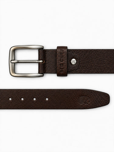 Red Chief Men's Dark Brown Genuine Leather Casual Belt | A80423 G00159