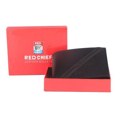 Red Chief Black Wallet for Men A90141 001