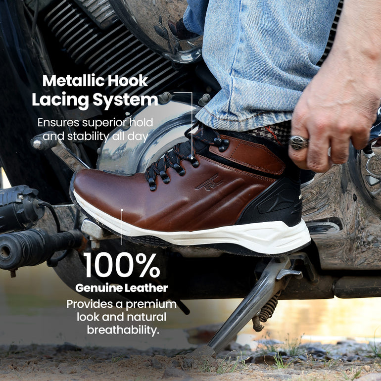 Men's Black Leather Boots & Formal Boot Shoes | Red Chief – Redchief