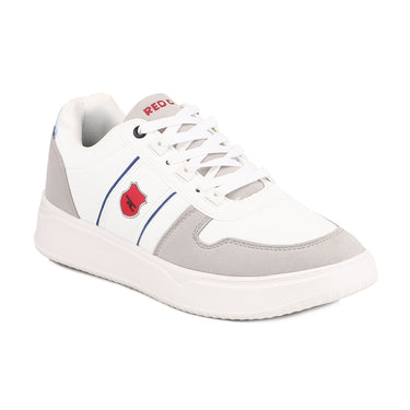Red Chief Sports White-Gray Color & Low Ankle Lace-Up Comfortable Sneaker Shoes for Men |C6025 085